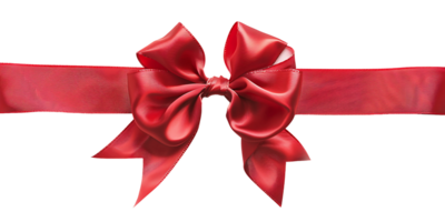 Transparent Background with Red Ribbon Bow png