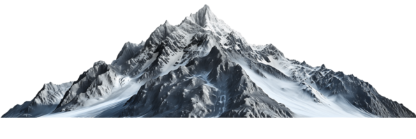 Isolated Mountain Created by AI png