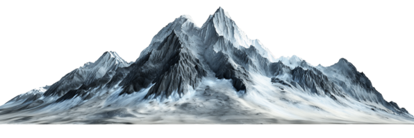 Transparent Background AI Mountain png