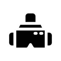 vr glasses icon. glyph icon for your website, mobile, presentation, and logo design. vector