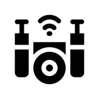 drone icon. glyph icon for your website, mobile, presentation, and logo design. vector