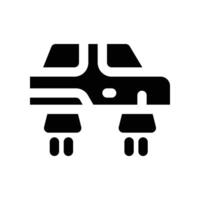 flying car icon. glyph icon for your website, mobile, presentation, and logo design. vector
