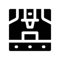 3d printer icon. glyph icon for your website, mobile, presentation, and logo design. vector