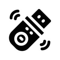 usb drive icon. glyph icon for your website, mobile, presentation, and logo design. vector