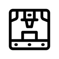 3d printer icon. line icon for your website, mobile, presentation, and logo design. vector