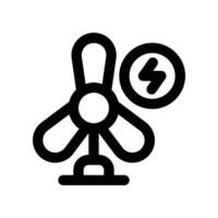 windmill icon. line icon for your website, mobile, presentation, and logo design. vector
