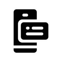 nfc technology icon. glyph icon for your website, mobile, presentation, and logo design. vector