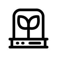 plant incubator icon. line icon for your website, mobile, presentation, and logo design. vector
