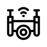 drone icon. line icon for your website, mobile, presentation, and logo design. vector