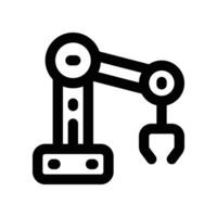 robotic arm icon. dual tone icon for your website, mobile, presentation, and logo design. vector