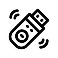 usb drive icon. line icon for your website, mobile, presentation, and logo design. vector