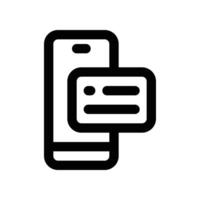 nfc technology icon. line icon for your website, mobile, presentation, and logo design. vector