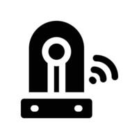 alarm icon. glyph icon for your website, mobile, presentation, and logo design. vector