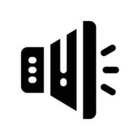 speaker icon. glyph icon for your website, mobile, presentation, and logo design. vector