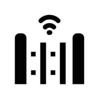 automation gate icon. glyph icon for your website, mobile, presentation, and logo design. vector