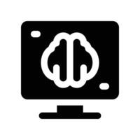 television icon. glyph icon for your website, mobile, presentation, and logo design. vector
