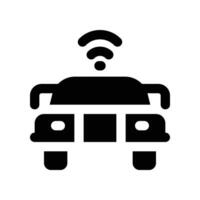 automation car icon. glyph icon for your website, mobile, presentation, and logo design. vector