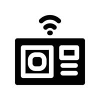 thermometer icon. glyph icon for your website, mobile, presentation, and logo design. vector