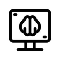 television icon. line icon for your website, mobile, presentation, and logo design. vector