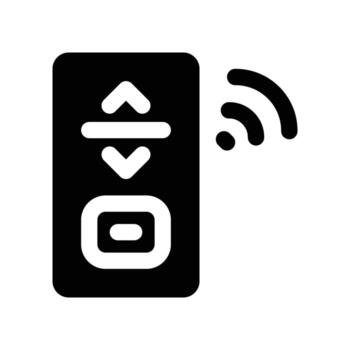 remote icon. glyph icon for your website, mobile, presentation, and logo design. vector