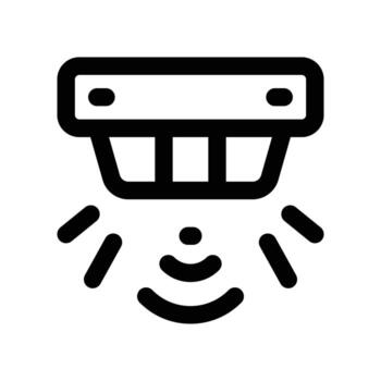 fumar detector icono. línea icono para tu sitio web, móvil, presentación, y logo diseño. vector