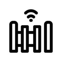 automation gate icon. line icon for your website, mobile, presentation, and logo design. vector