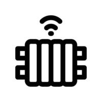 heater icon. line icon for your website, mobile, presentation, and logo design. vector