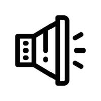 speaker icon. line icon for your website, mobile, presentation, and logo design. vector