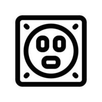 socket icon. line icon for your website, mobile, presentation, and logo design. vector