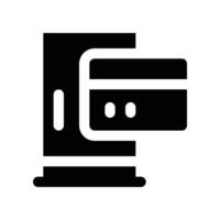 automation door icon. glyph icon for your website, mobile, presentation, and logo design. vector