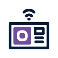 thermometer icon. dual tone icon for your website, mobile, presentation, and logo design. vector