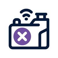 camera icon. dual tone icon for your website, mobile, presentation, and logo design. vector