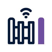 automation gate icon. dual tone icon for your website, mobile, presentation, and logo design. vector
