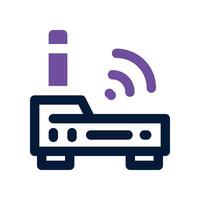 router icon. dual tone icon for your website, mobile, presentation, and logo design. vector