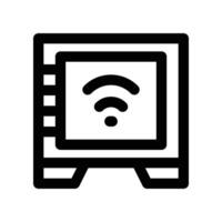 safe box icon. line icon for your website, mobile, presentation, and logo design. vector