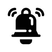 bell icon. glyph icon for your website, mobile, presentation, and logo design. vector
