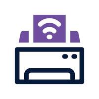 printer icon. dual tone icon for your website, mobile, presentation, and logo design. vector
