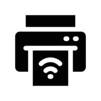 printer icon. glyph icon for your website, mobile, presentation, and logo design. vector