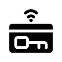 smart key icon. glyph icon for your website, mobile, presentation, and logo design. vector
