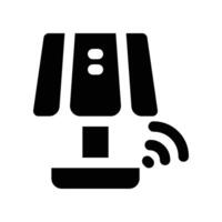 night lamp icon. glyph icon for your website, mobile, presentation, and logo design. vector
