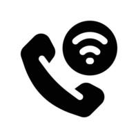 phone call icon. glyph icon for your website, mobile, presentation, and logo design. vector