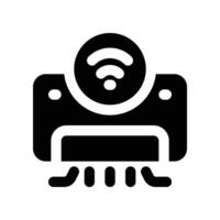 air conditioner icon. glyph icon for your website, mobile, presentation, and logo design. vector