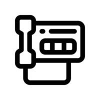telephone icon. line icon for your website, mobile, presentation, and logo design. vector