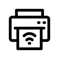 printer icon. line icon for your website, mobile, presentation, and logo design. vector