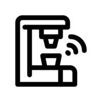 coffee machine icon. line icon for your website, mobile, presentation, and logo design. vector