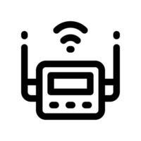 router icon. line icon for your website, mobile, presentation, and logo design. vector