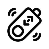 remote control icon. line icon for your website, mobile, presentation, and logo design. vector