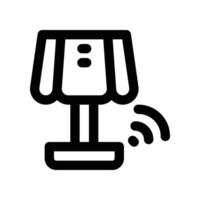 night lamp icon. line icon for your website, mobile, presentation, and logo design. vector