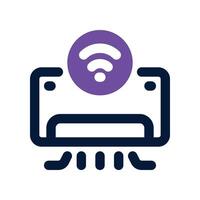 air conditioner icon. dual tone icon for your website, mobile, presentation, and logo design. vector