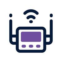 router icon. dual tone icon for your website, mobile, presentation, and logo design. vector